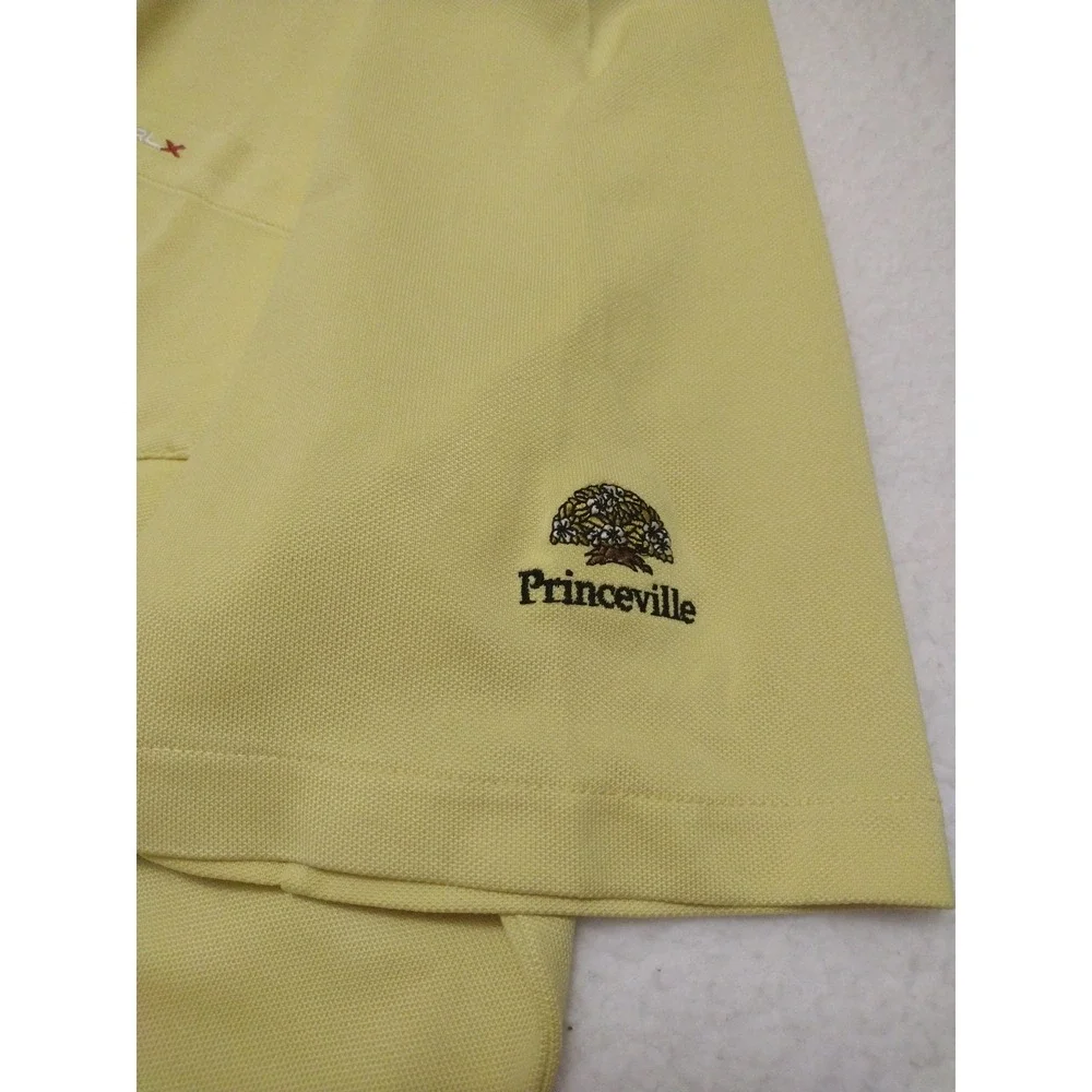 Ralph Lauren RLX Polo Golf Shirt Man's L Yellow‎ Princeville Course Golf